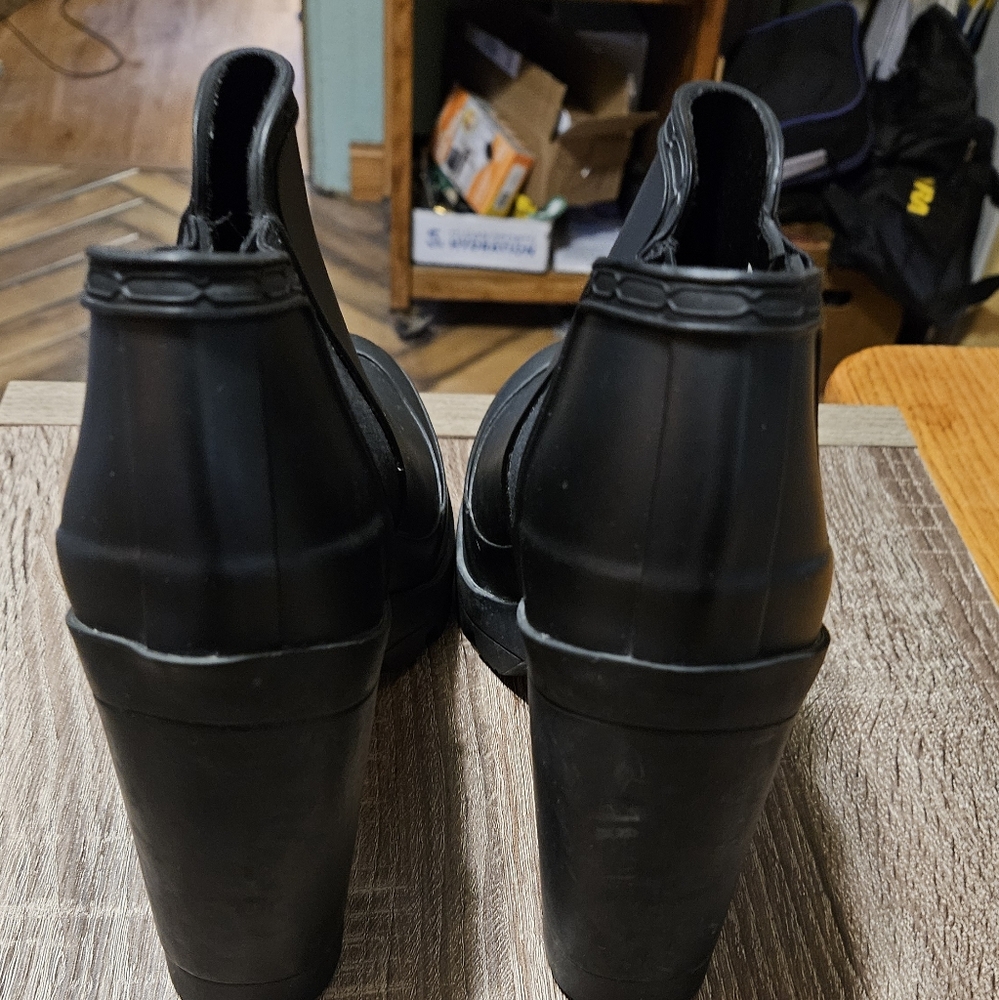 Hunter Original Platform High Heel Chselsa Rain Boots, Women's Size 8 - Picture 4 of 11